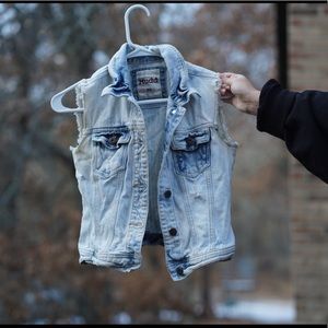 Mudd Jean Jacket Vest